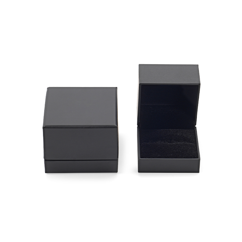 FANXI Custom black paper velvet ring box