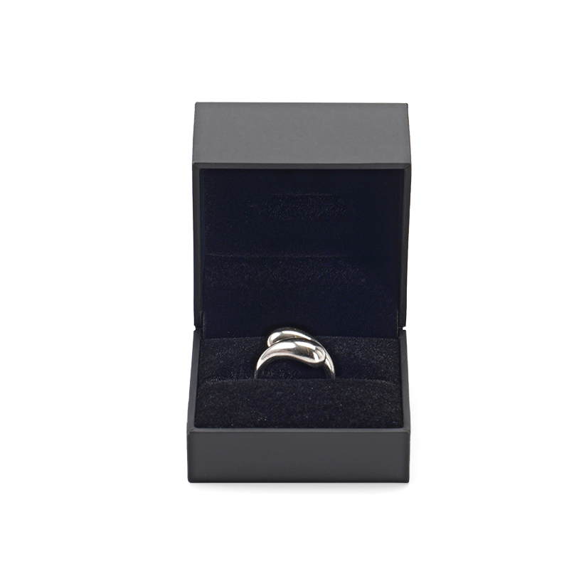 FANXI Custom black paper velvet ring box