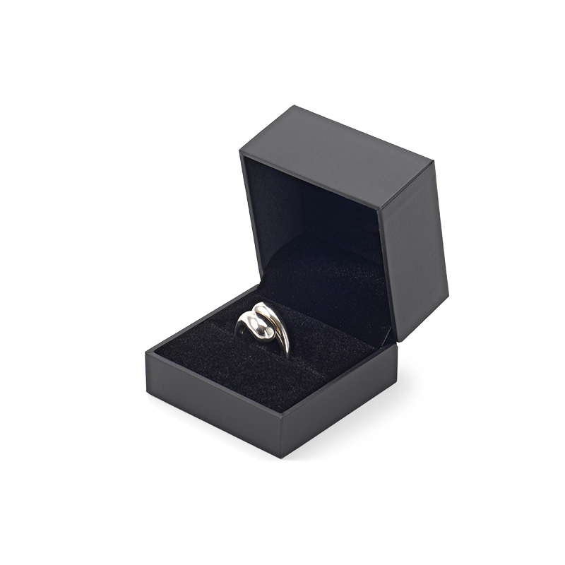 FANXI Custom black paper velvet ring box