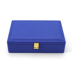 FANXI Custom blue microfiber jewelry box
