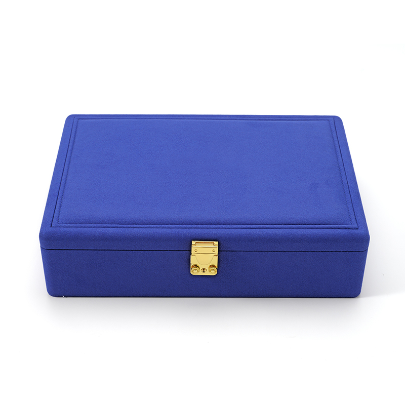 FANXI Custom blue microfiber jewelry box