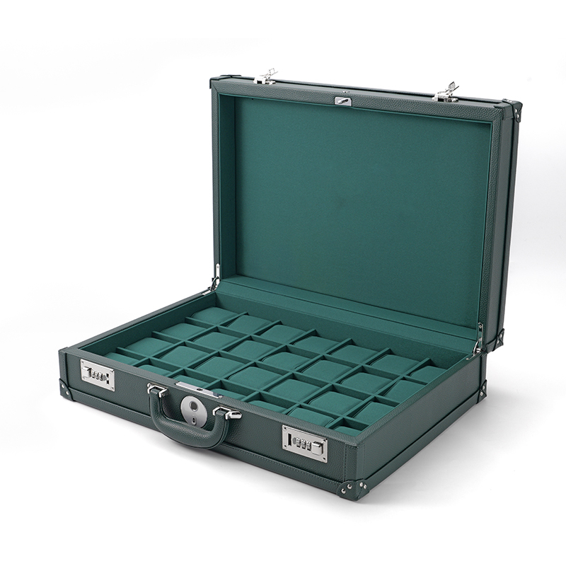 FANXI Custom green leather microfiber watch case