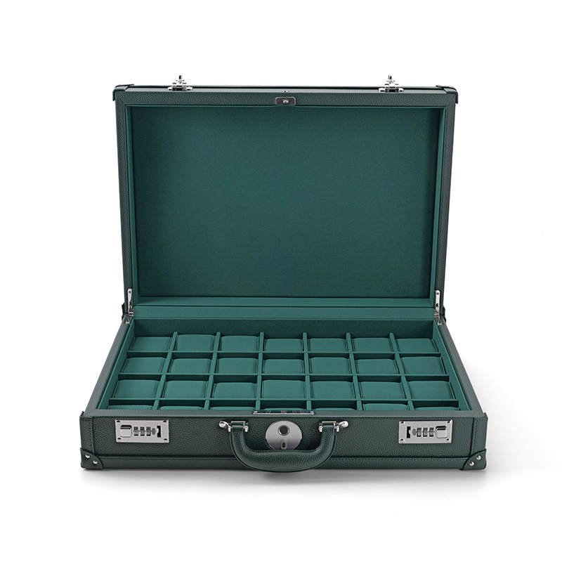 FANXI Custom green leather microfiber watch case