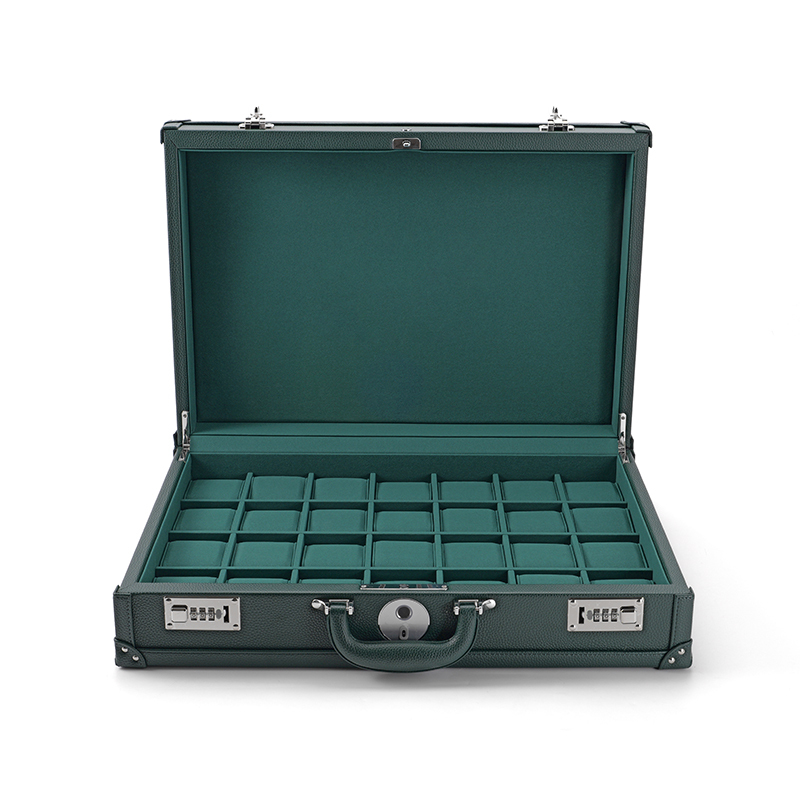 FANXI Custom green leather microfiber watch case