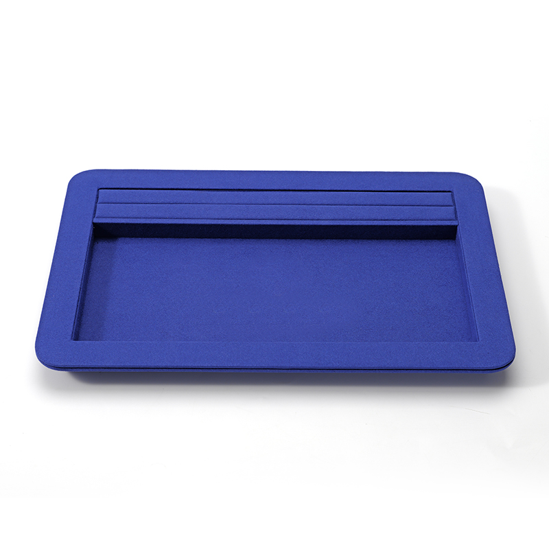 FANXI Custom blue microfiber jewelry tray