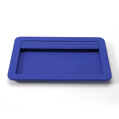 FANXI Custom blue microfiber jewelry tray