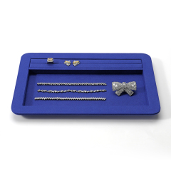 FANXI Custom blue microfiber jewelry tray
