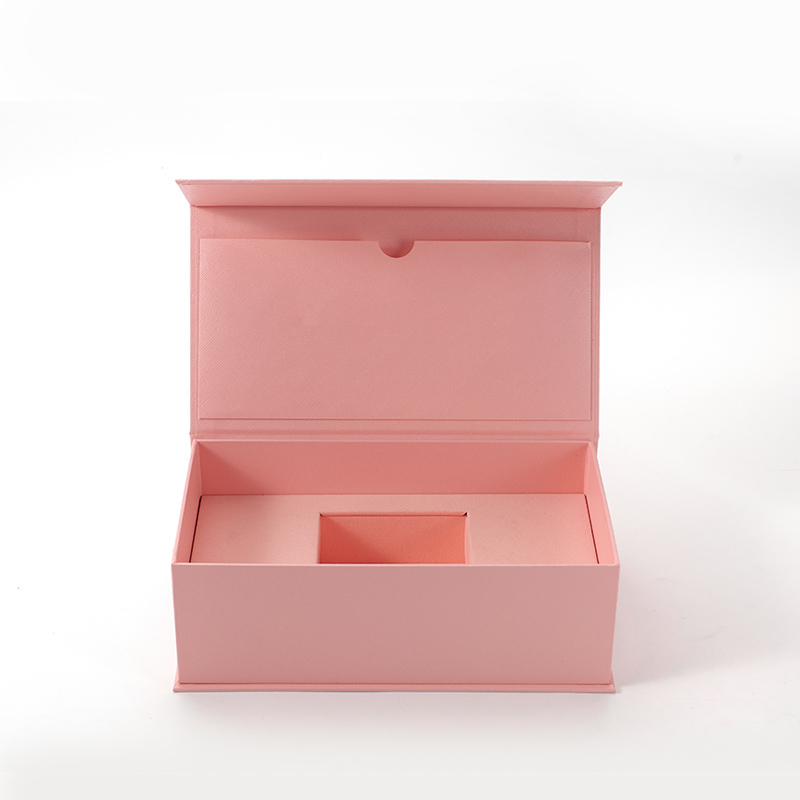 FANXI Custom pink paper microfiber magnetic box