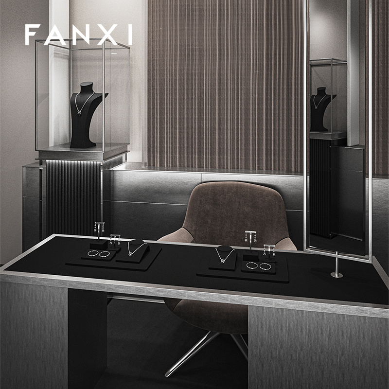 FANXI New arrival Microfiber Jewelry Combination Set