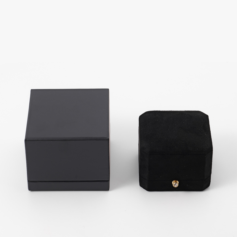FANXI Custom black suede jewelry box