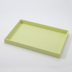 FANXI Custom yellow green microfiber jewelry plate