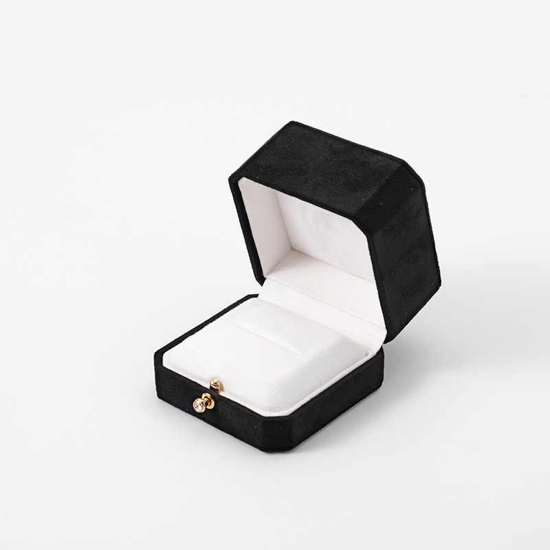 FANXI Custom black suede jewelry box