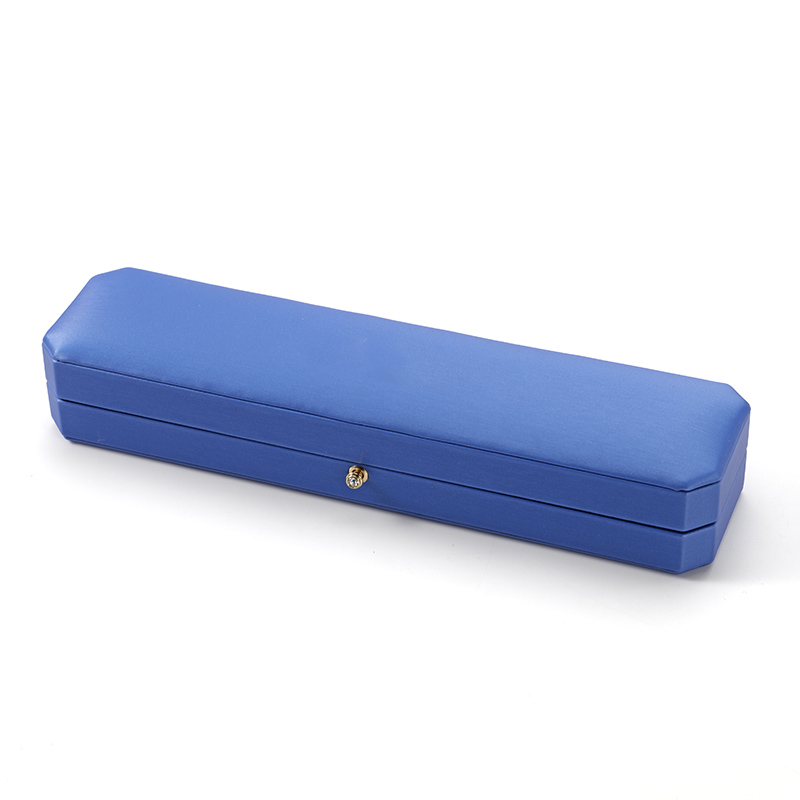 FANXI Custom blue leather microfiber long chain box