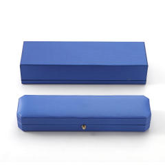 FANXI Custom blue leather microfiber long chain box