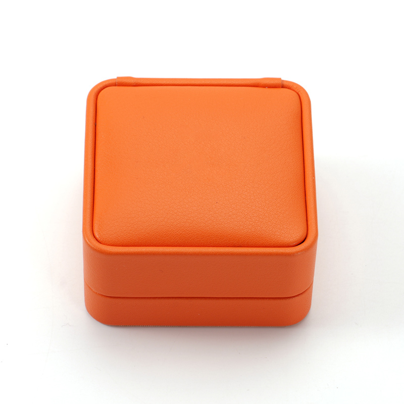 FANXI Custom orange pu leather jewelry box