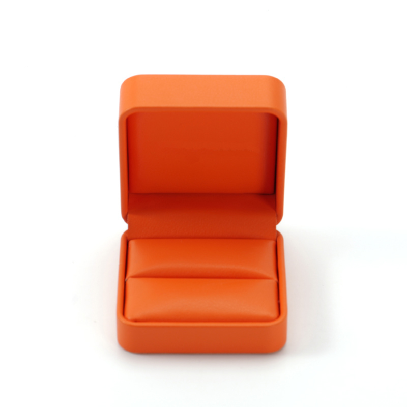 FANXI Custom orange pu leather jewelry box