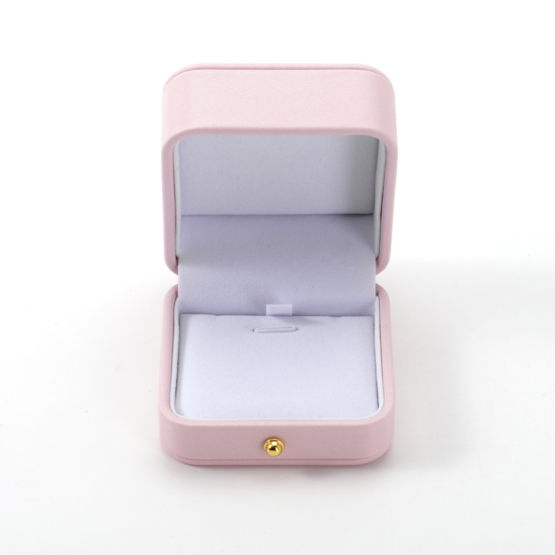 FANXI Custom pink leather velvet necklace box