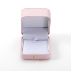 FANXI Custom pink leather velvet necklace box