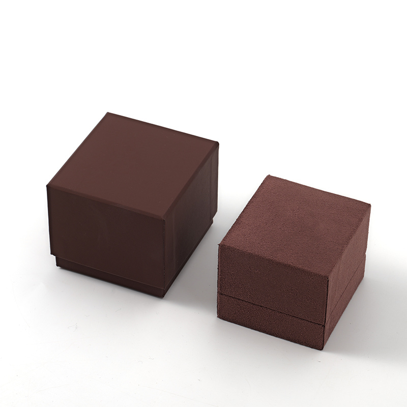 FANXI Custom brown suede ring box