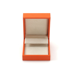 FANXI Custom orange art paper velvet earring box
