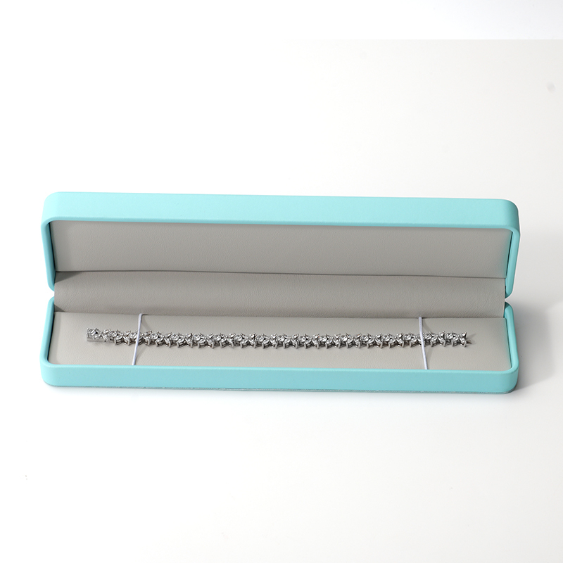 FANXI Custom blue leather jewelry box