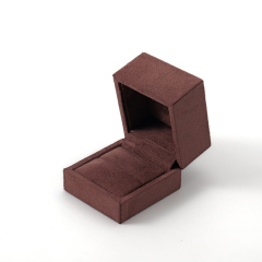 FANXI Custom brown suede ring box