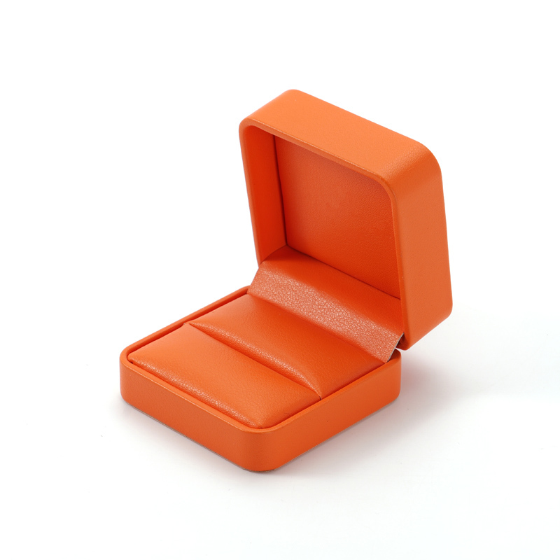 FANXI Custom orange pu leather jewelry box