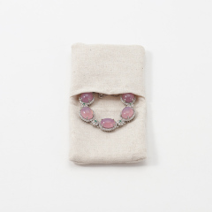 FANXI Custom beige cloth jewelry bag