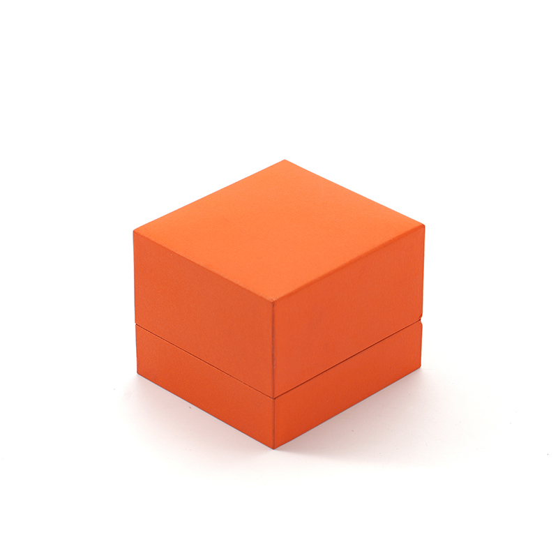 FANXI Custom orange paper velvet ring box