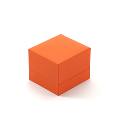 FANXI Custom orange paper velvet ring box