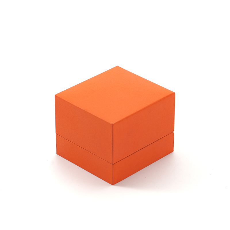 FANXI Custom orange paper velvet ring box