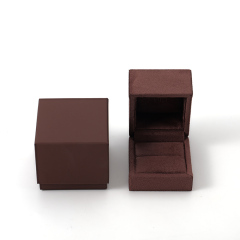 FANXI Custom brown suede ring box