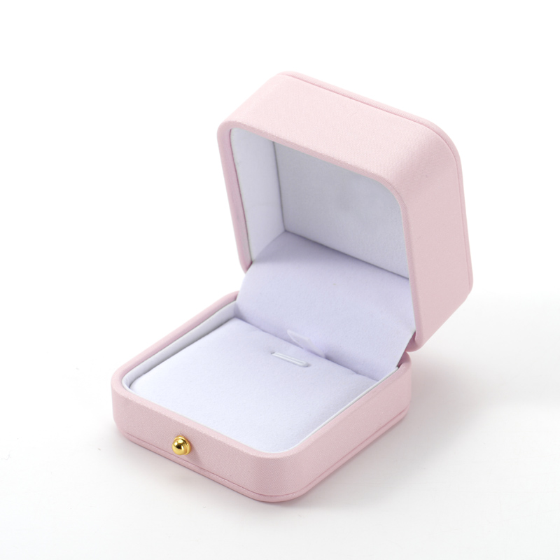 FANXI Custom pink leather velvet necklace box