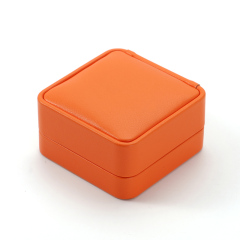 FANXI Custom orange pu leather jewelry box