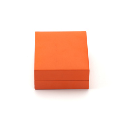FANXI Custom orange art paper velvet earring box