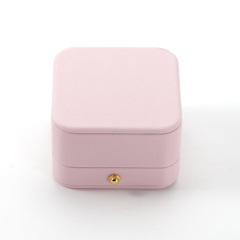 FANXI Custom pink leather velvet necklace box