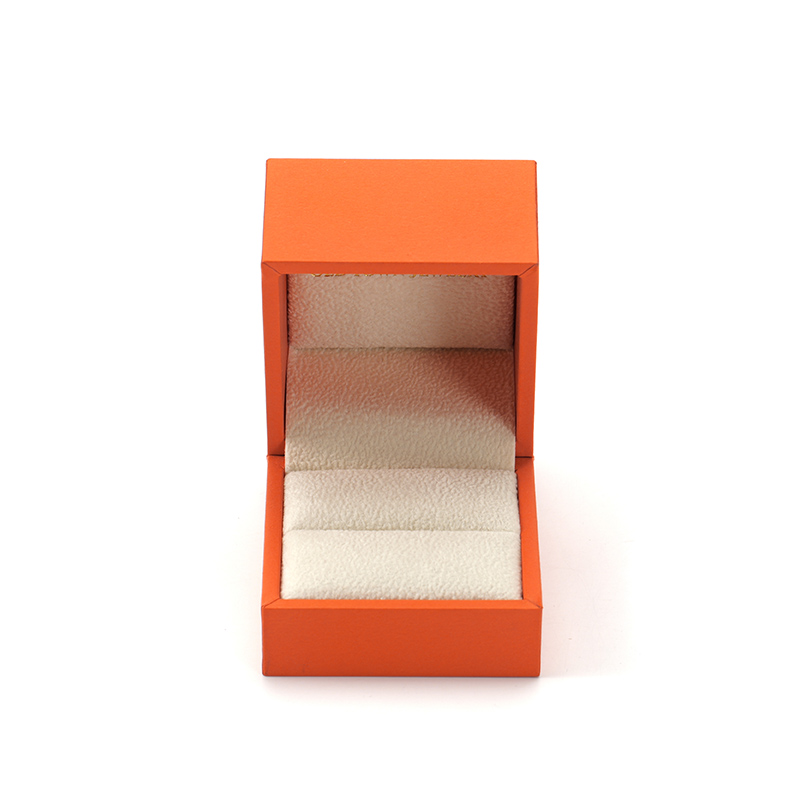 FANXI Custom orange paper velvet ring box