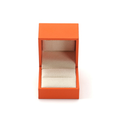 FANXI Custom orange paper velvet ring box