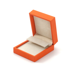 FANXI Custom orange art paper velvet earring box