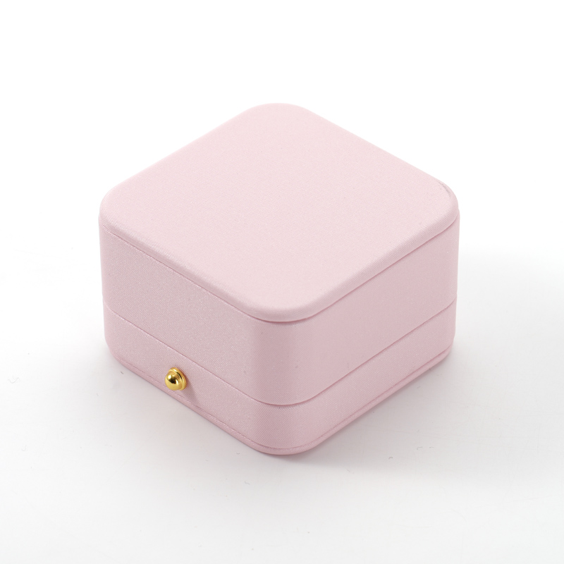 FANXI Custom pink leather velvet necklace box