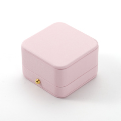 FANXI Custom pink leather velvet necklace box