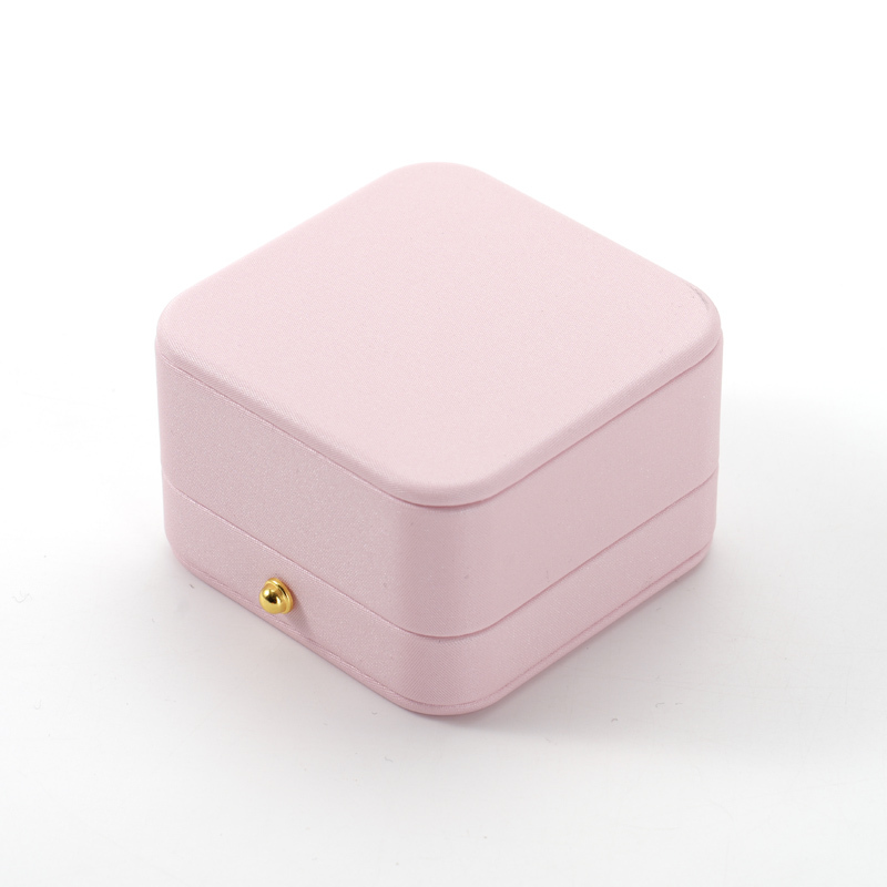 FANXI Custom pink leather velvet necklace box
