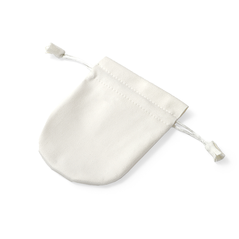 FANXI Custom white microfiber jewelry pouch