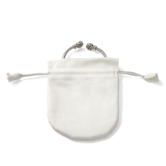 FANXI Custom white microfiber jewelry pouch