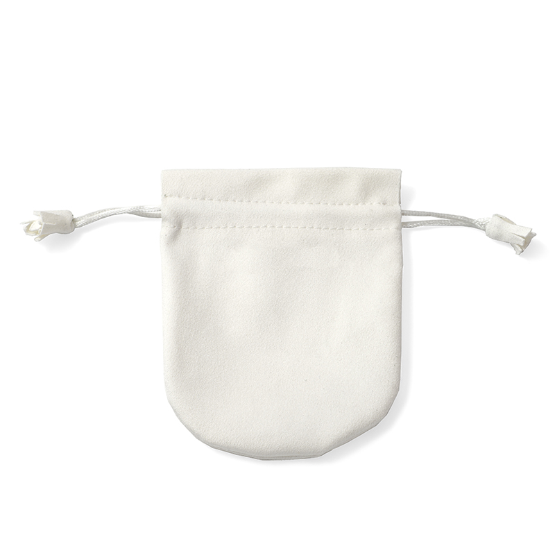 FANXI Custom white microfiber jewelry pouch