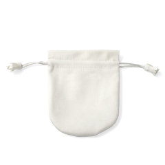 FANXI Custom white microfiber jewelry pouch