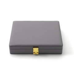 FANXI Custom black leather microfiber jewelry ring case