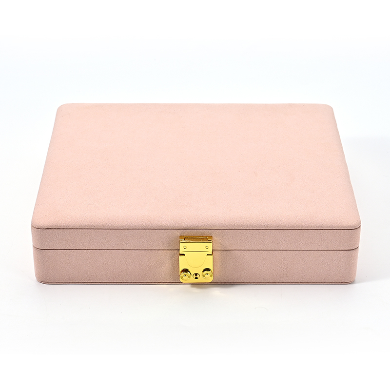 FANXI Custom pink microfiber jewelry case