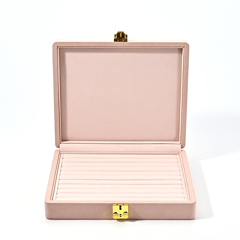 FANXI Custom pink microfiber jewelry case