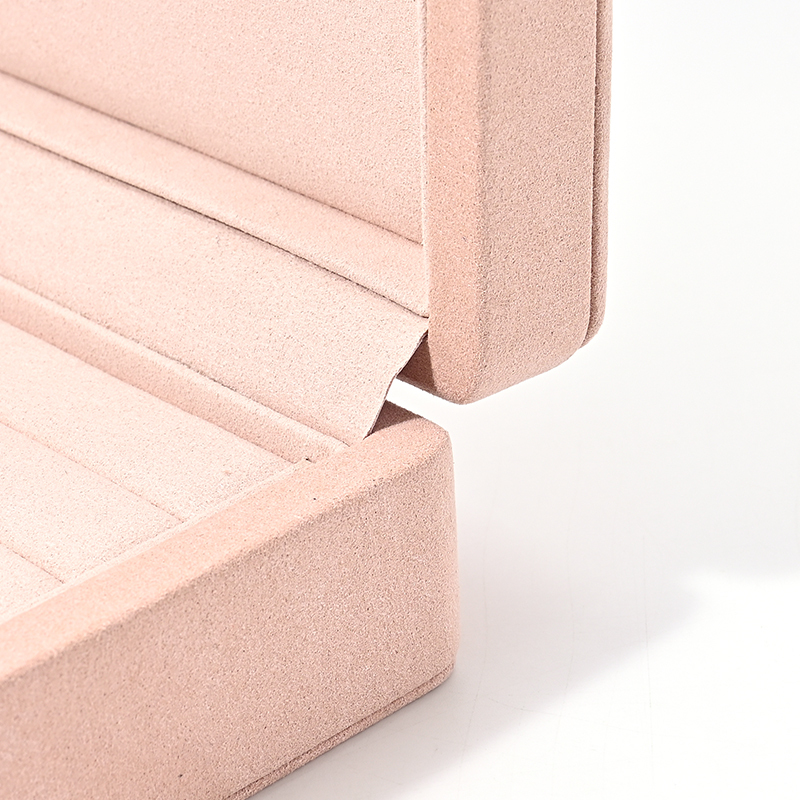 FANXI Custom pink microfiber jewelry case